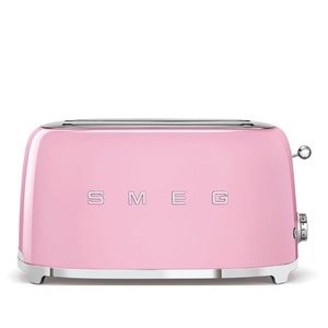 SMEG 4-SLICE TOASTER IN PASTEL PINK - BRAND NEW IN BOX (BOX IS DISTRESSED)